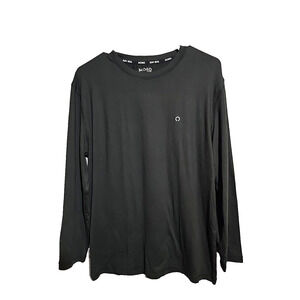 Skora Run Real Black Crew Neck Jersey Long Sleeve Activewear Top Men's Size XL